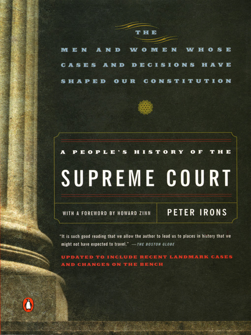 Title details for A People's History of the Supreme Court by Peter Irons - Available